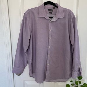 Dress shirt purple houndstooth